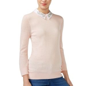 Maison Jules Sweater with Collar